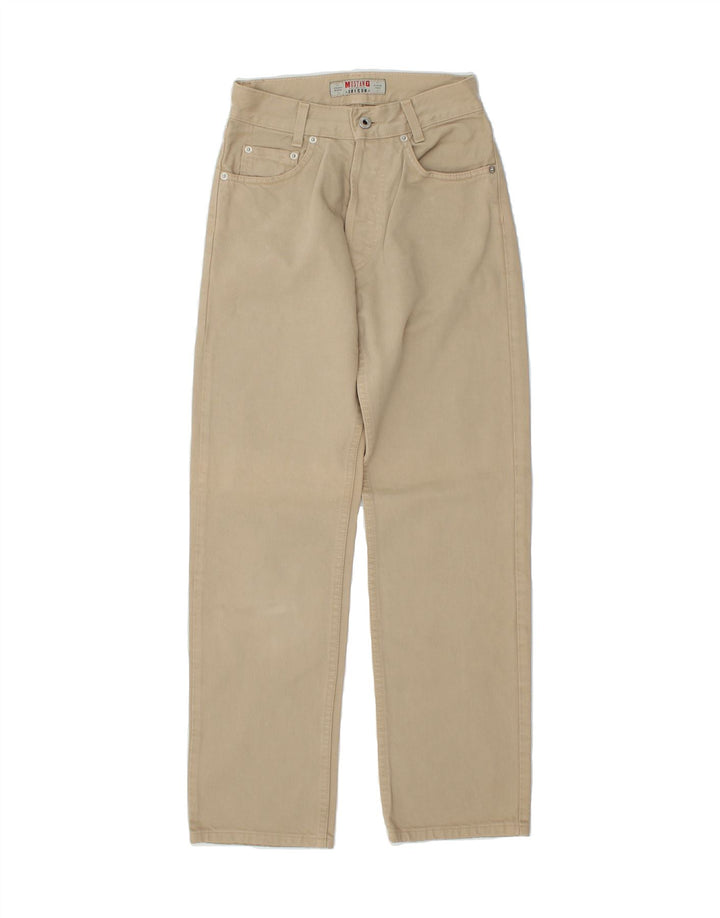 MUSTANG Womens Straight Jeans W26 L30 Beige Cotton Vintage Mustang and Second-Hand Mustang from Messina Hembry 