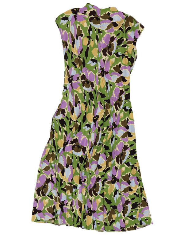 JIGSAW Womens Maxi Dress UK 14 Large  Multicoloured Floral Viscose