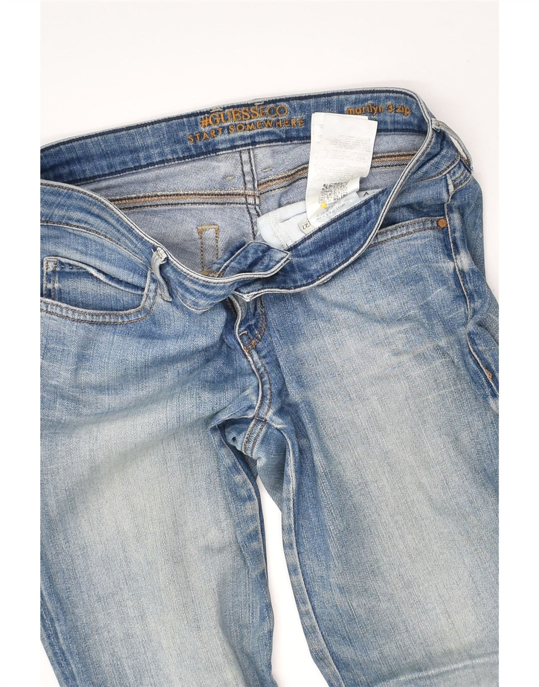 GUESS Womens Marilyn Skinny Jeans W27 L27 Blue Elastane | Vintage Guess | Thrift | Second-Hand Guess | Used Clothing | Messina Hembry 