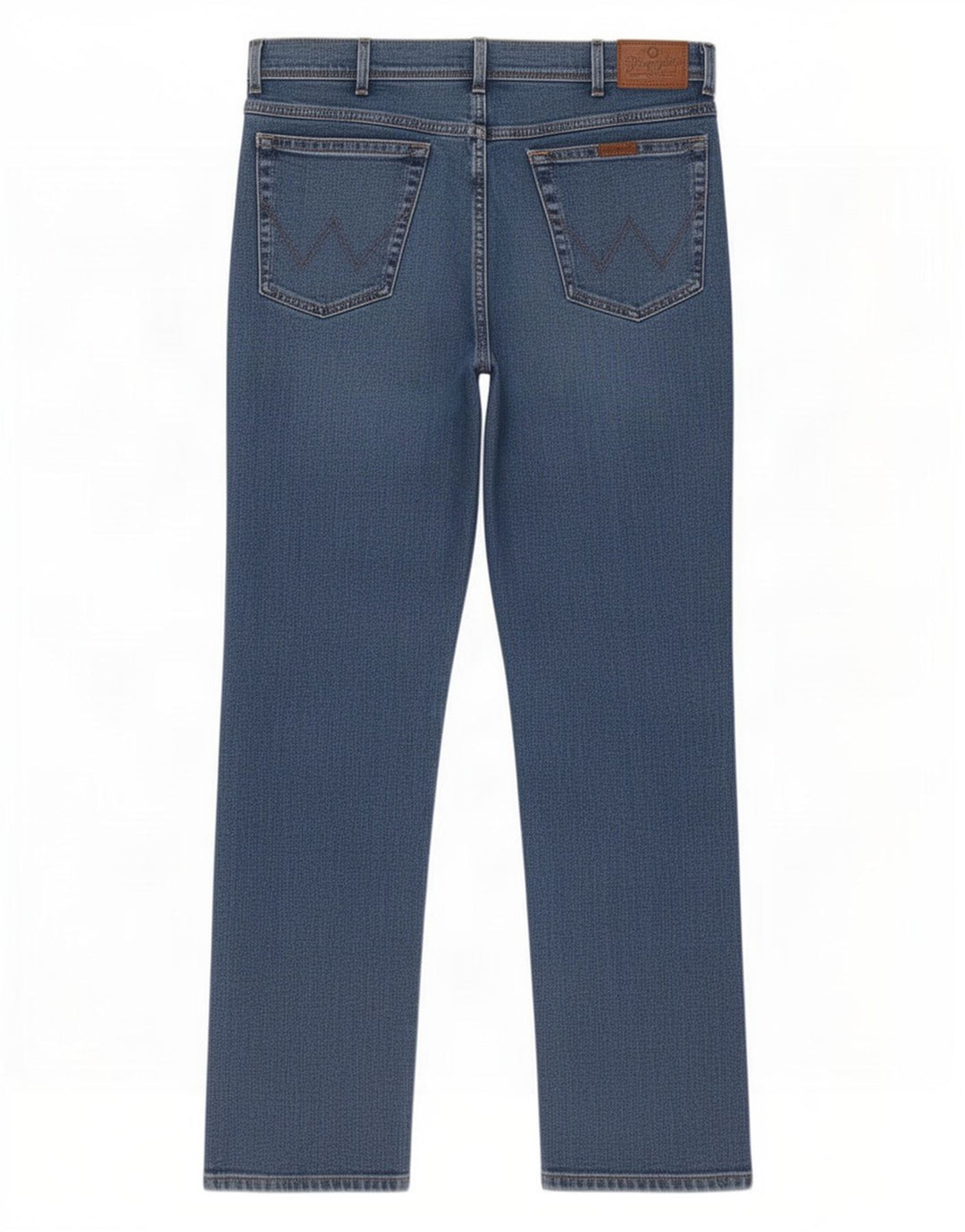 Jeans dritti da uomo Wrangler vestibilità regolare W38 L34 cotone blu