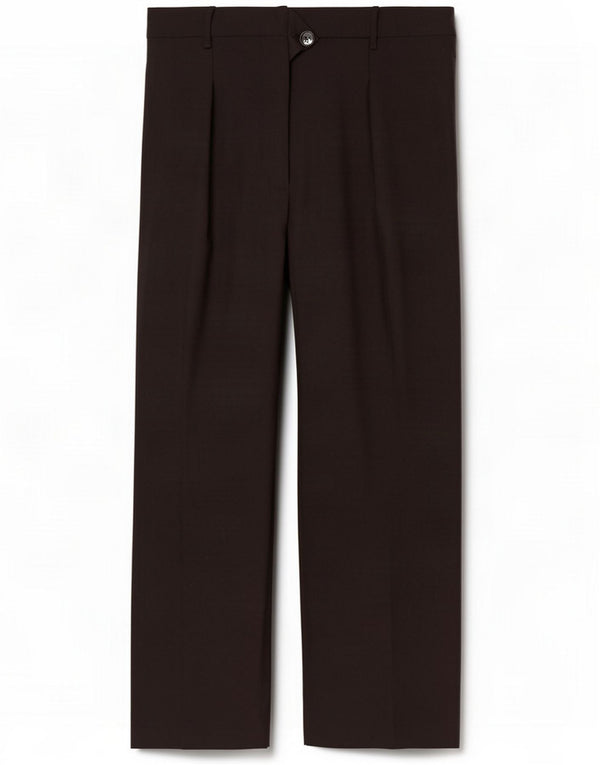 Pantaloni casual da donna a gamba larga a vita alta Zara 2XL W34 L27 Nero