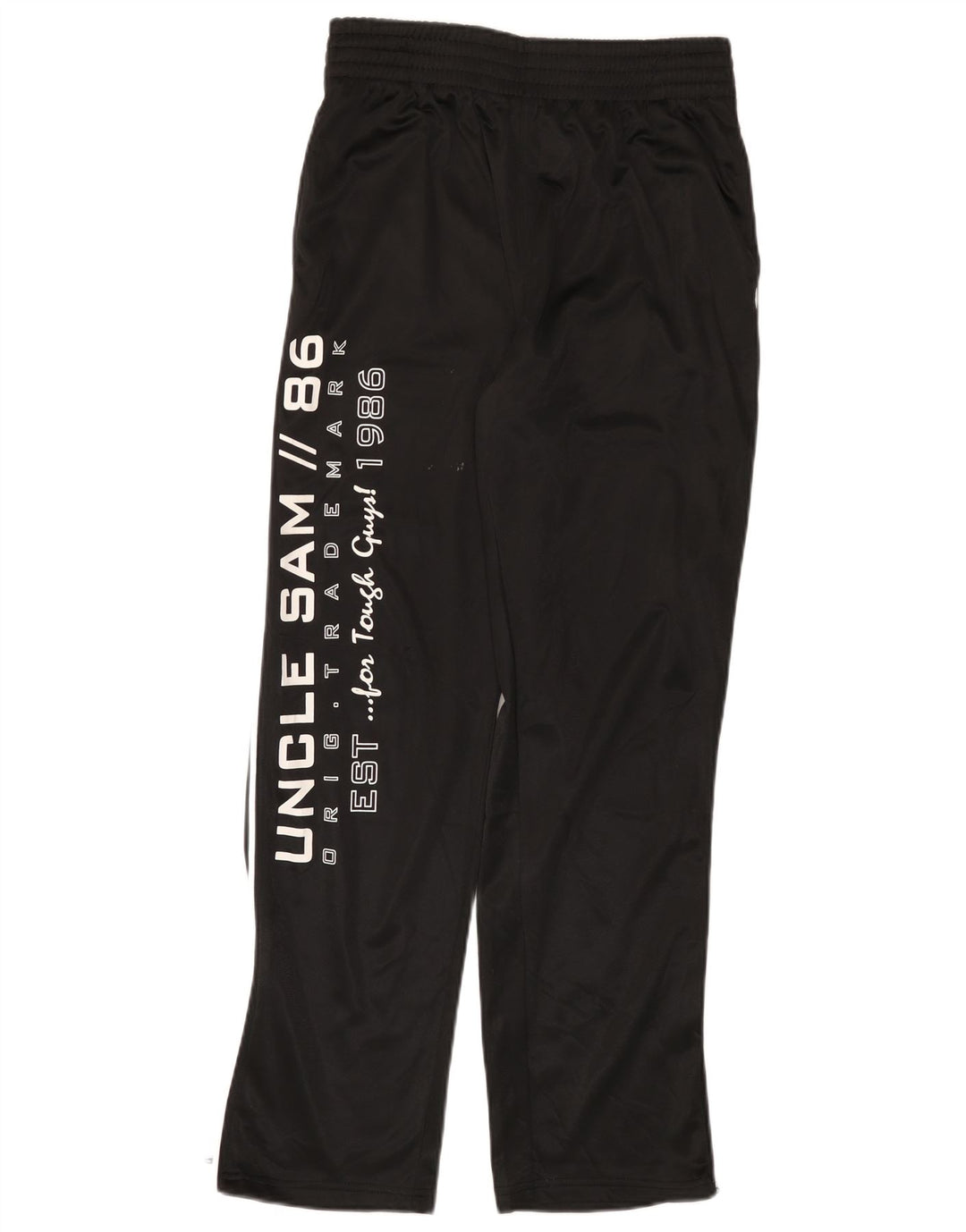 Pantaloni da tuta con grafica da uomo Zio Sam Poliestere nero medio