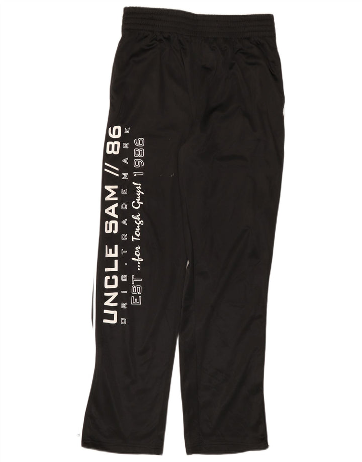 Pantaloni da tuta con grafica da uomo Zio Sam Poliestere nero medio