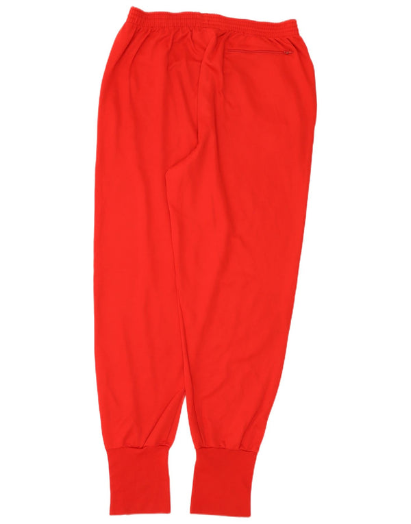 LOTTO Pantaloni da tuta con grafica da donna Joggers UK 16 Large Rosso Poliestere
