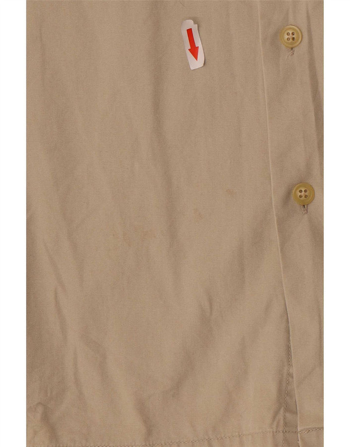 Camicia grafica da uomo a maniche corte Nautica in cotone beige medio
