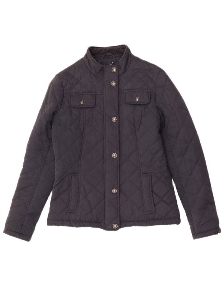 Giacca trapuntata da donna Fat Face UK 8 Small Poliestere blu navy