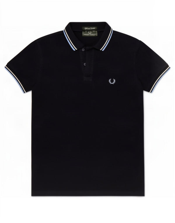 Polo da uomo Fred Perry piccola in cotone blu navy