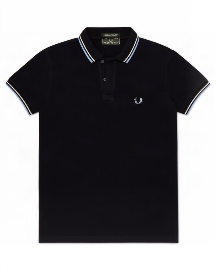 Polo da uomo Fred Perry piccola in cotone blu navy