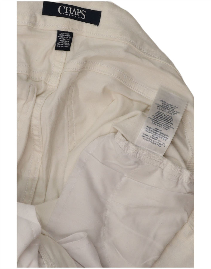 Bermuda da donna CHAPS W34 grande cotone bianco