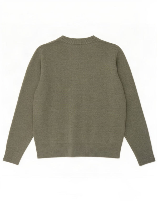 Maglione maglione girocollo da donna Marks & Spencer UK 6 XS poliestere verde