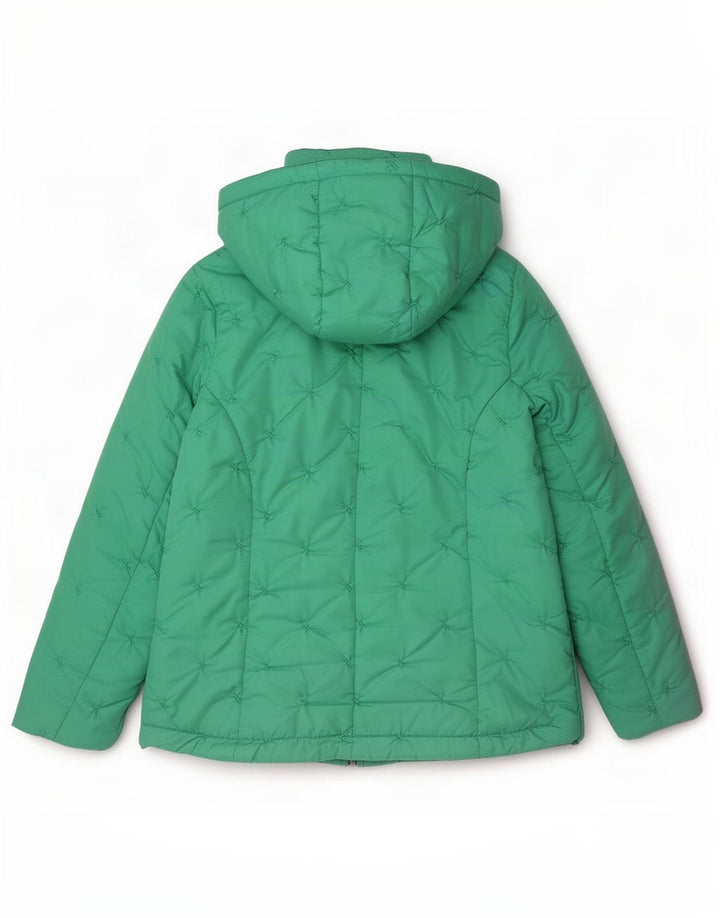 Giacca imbottita con cappuccio da donna Paco Coastal UK 12 Poliestere verde medio