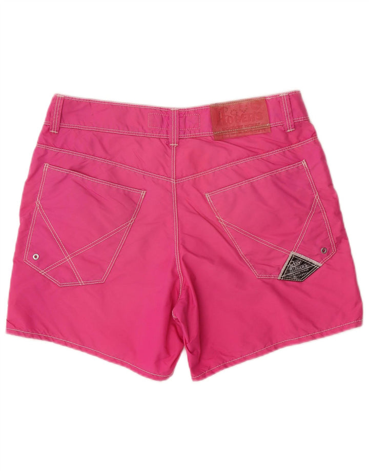 Pantaloncini da bagno da uomo Seven Bell Roy Rogers in nylon rosa medio