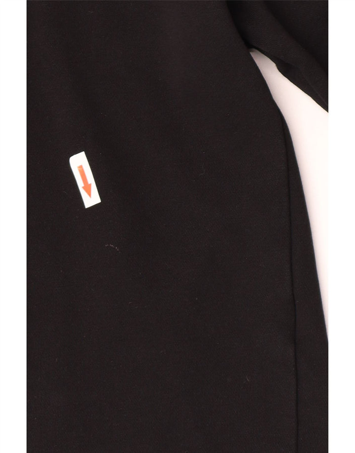 Felpa oversize con grafica da donna Dkny UK 10 piccola in cotone nero