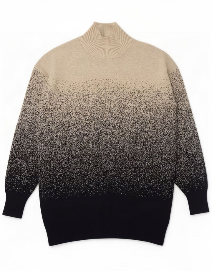 Maglione maglione a collo alto da uomo Marks & Spencer UK 14 medio multicolore