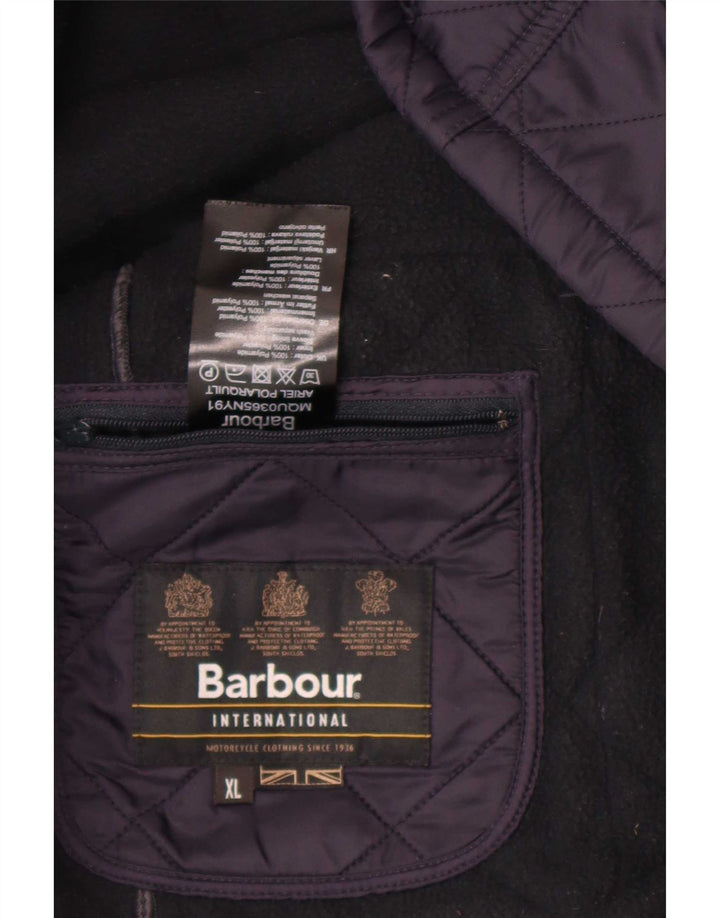 Giacca trapuntata da uomo Barbour UK 42 XL poliestere blu navy