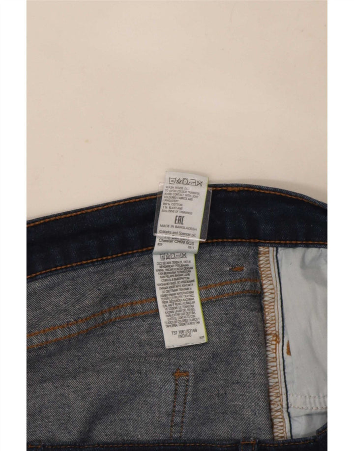 Jeans bootcut slim da donna Marks & Spencer UK 14 Large W32 L29 Blu navy
