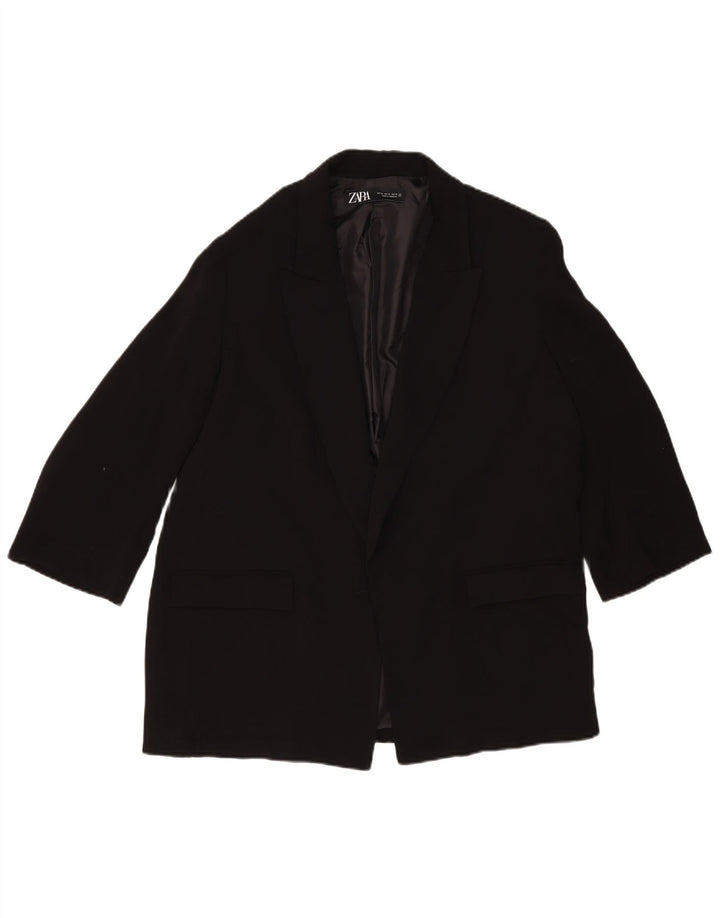 Giacca blazer aperta da donna Zara UK 18 XL nera