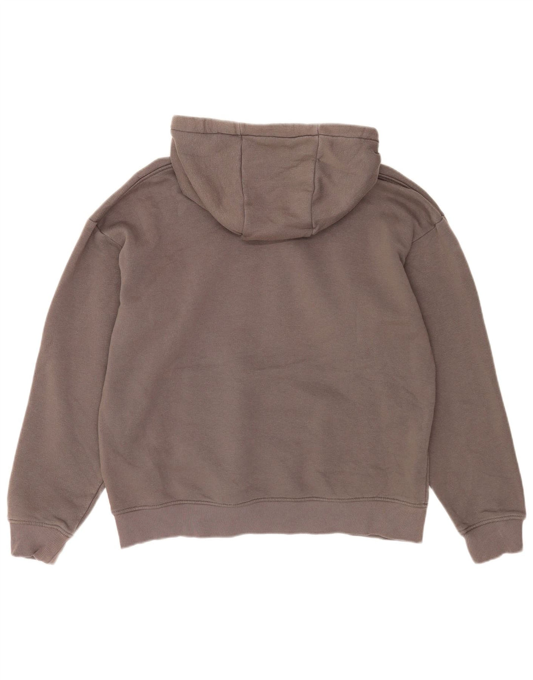 Felpa con cappuccio da uomo Zara grande in cotone grigio