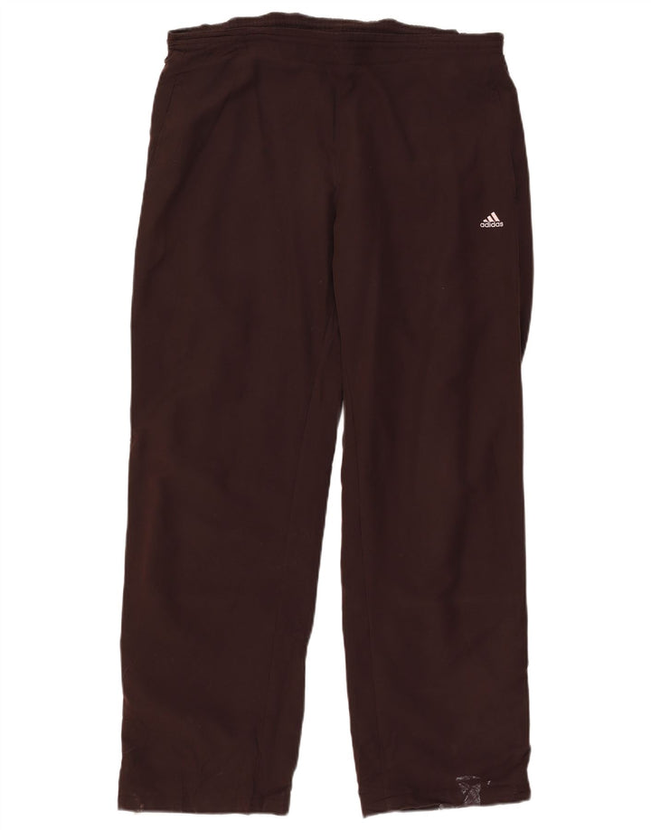 Pantaloni da tuta da donna ADIDAS UK 14 Poliestere marrone medio