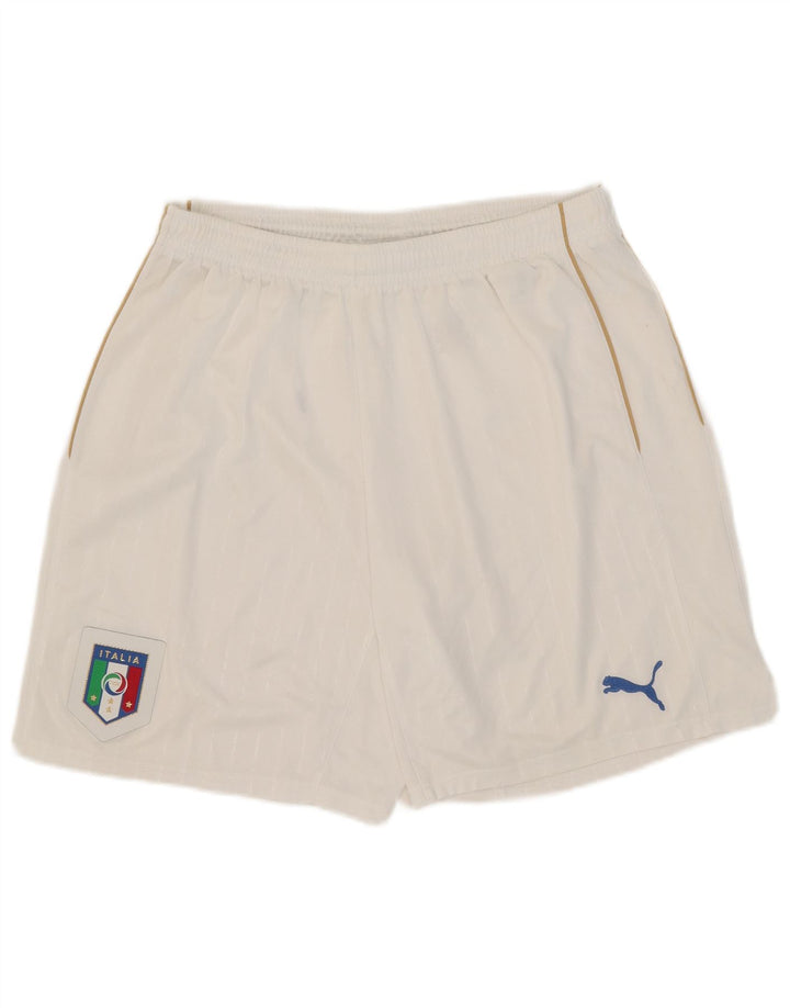Pantaloncini sportivi Puma Italia da uomo XL bianchi