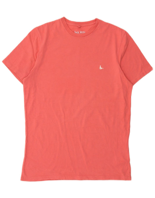 T-shirt da uomo dalla vestibilità classica Jack Wills Top in cotone rosa medio