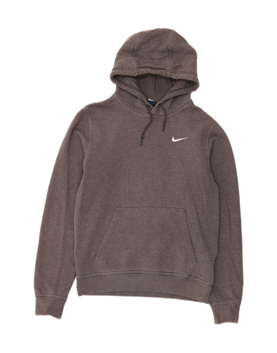 Felpa con cappuccio da uomo Nike Small in cotone grigio