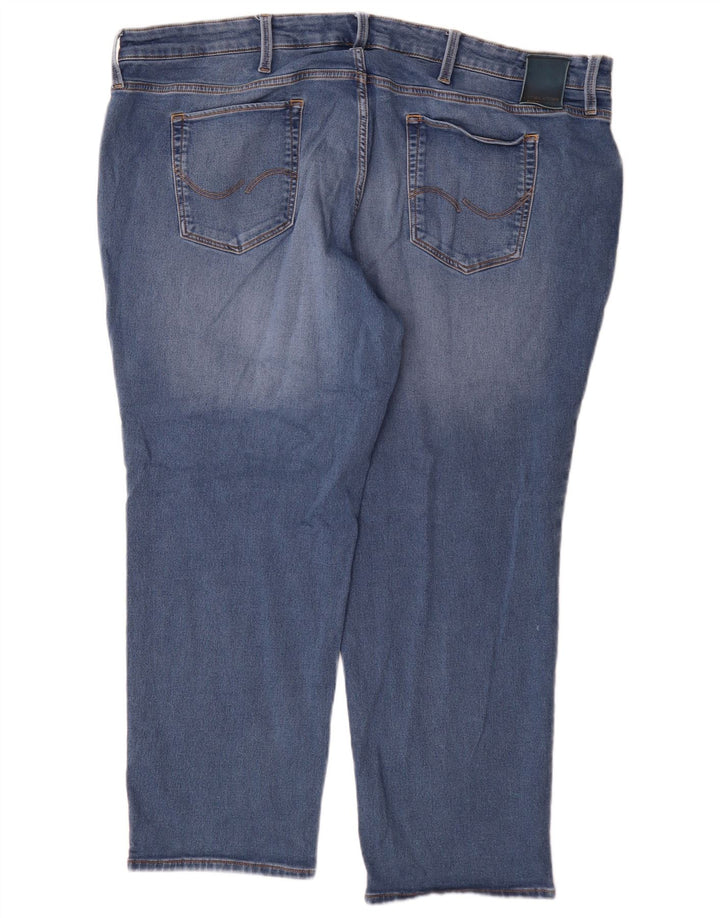 Jeans dritti da uomo Jack & Jones W48 L30 cotone blu