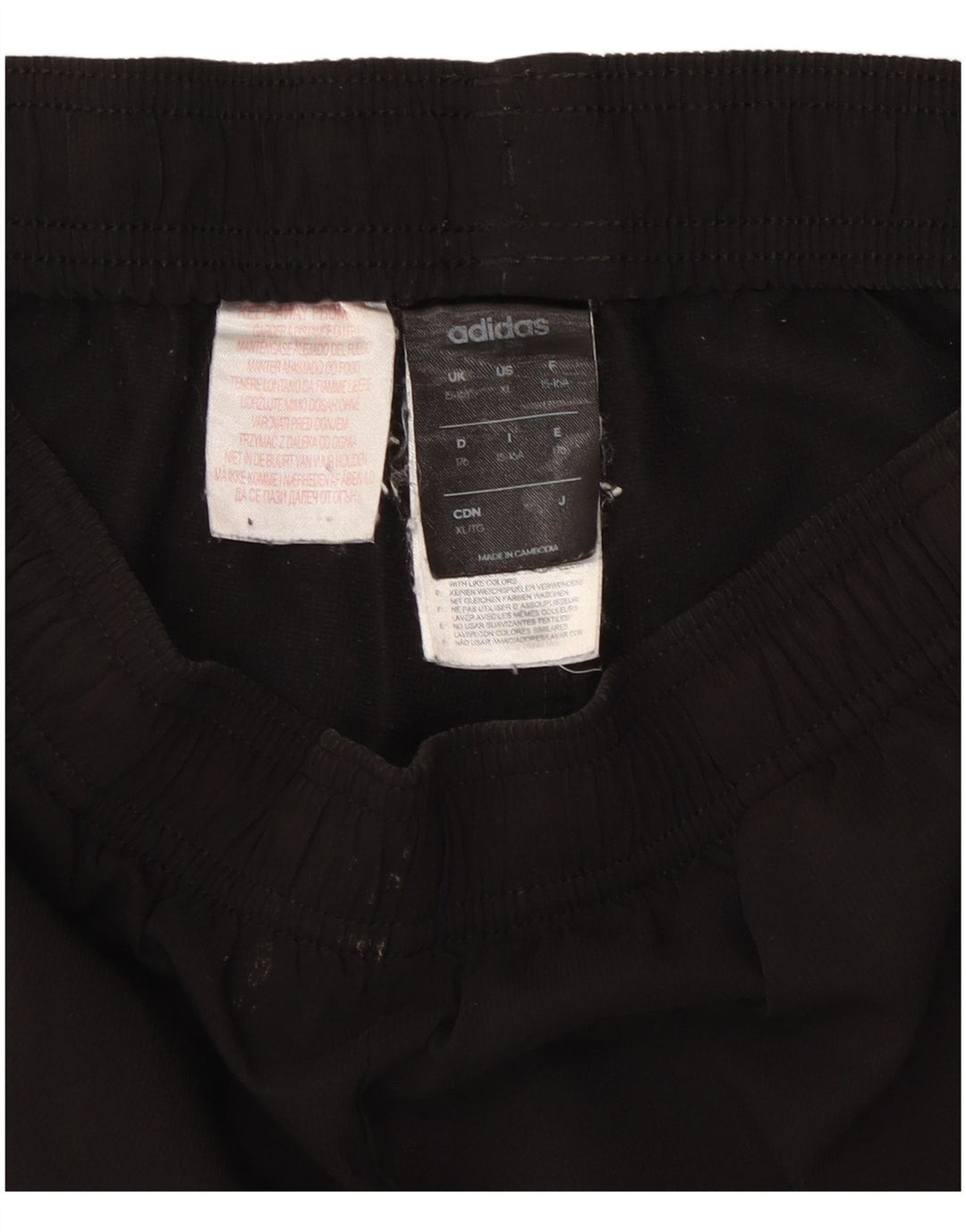 Pantaloncini sportivi Adidas da ragazzo 15-16 anni in poliestere nero