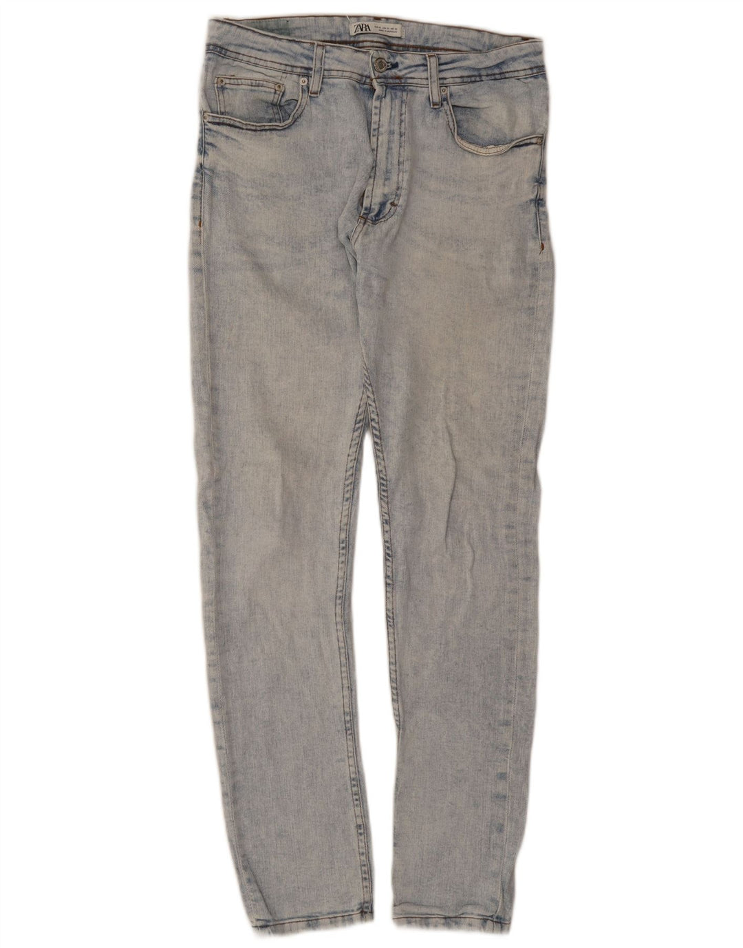 Jeans slim da uomo Zara EU 42 Large W32 L29 Blu