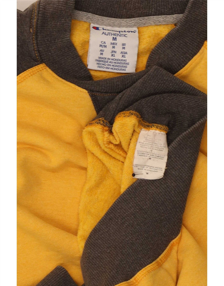 Felpa da uomo Champion Felpa in cotone color block giallo medio