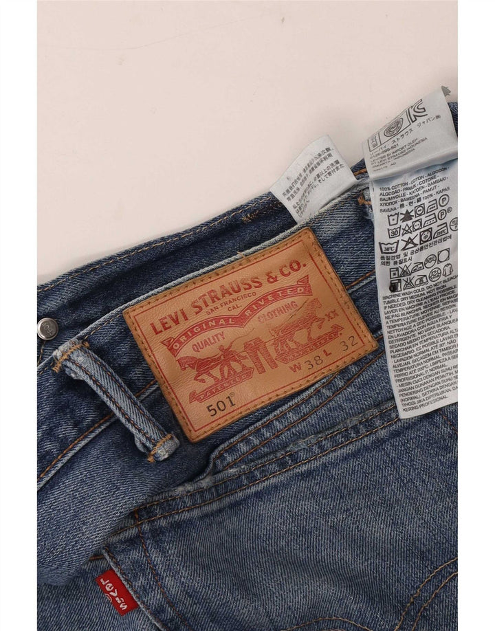 Levi's Uomo 501 Jeans dritti W38 L32 Cotone Blu