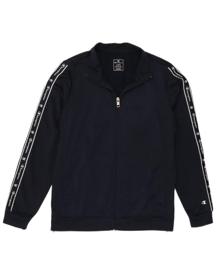 Tuta intera da donna con grafica Champion UK 16 Large in poliestere blu navy