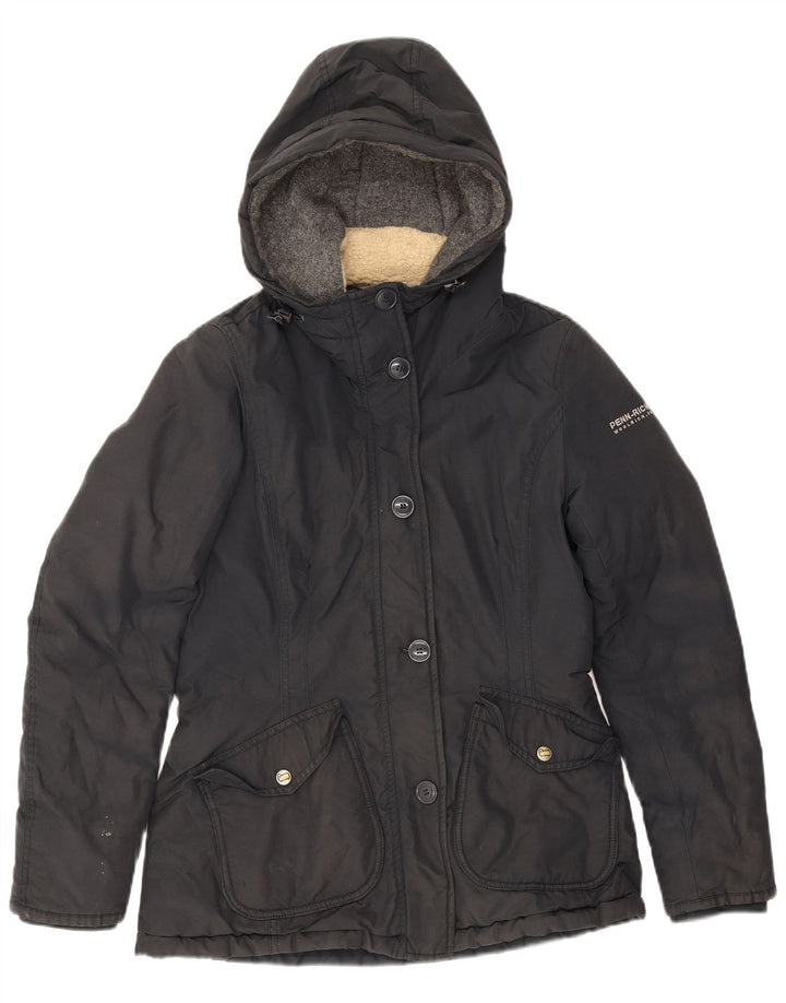 Giacca a vento con cappuccio da donna Woolrich UK 10 piccola nera