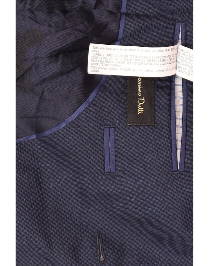 Giacca blazer da uomo Massimo Dutti EU 50 medio blu navy pied de poule