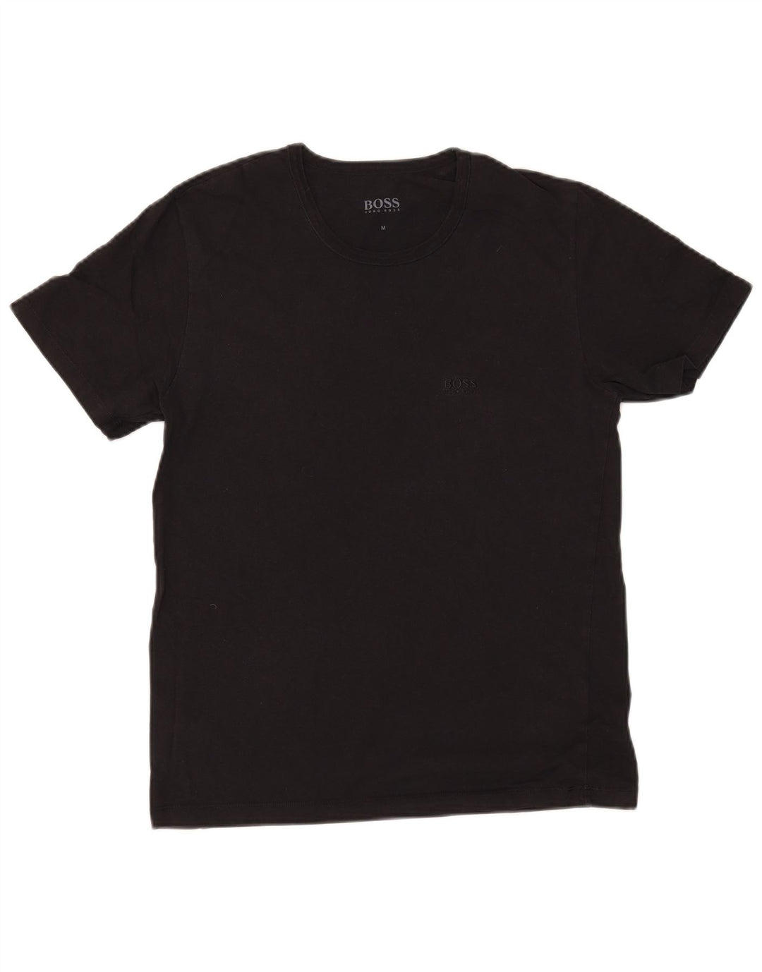 T-shirt da uomo Hugo Boss Top in cotone nero medio