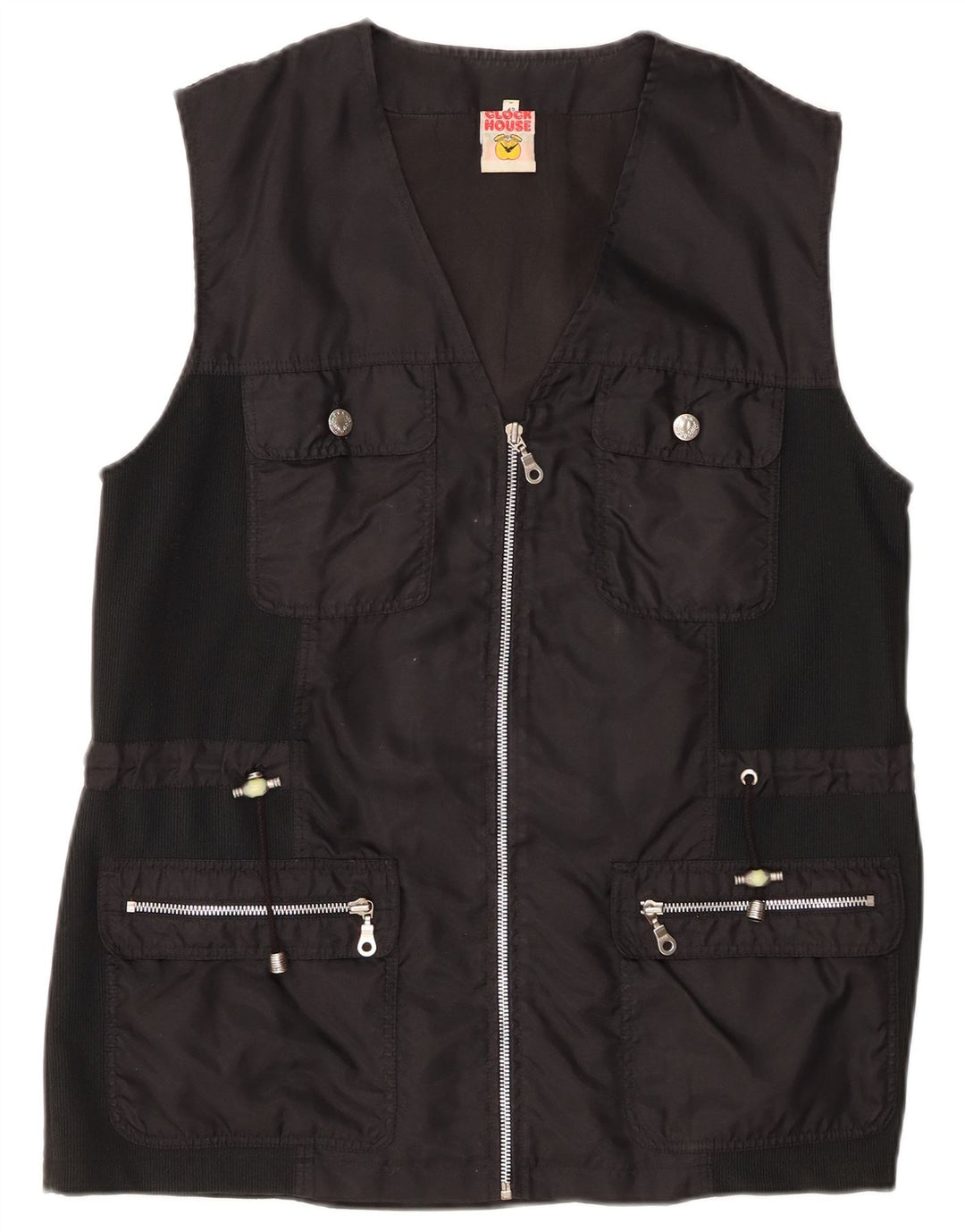 CLOCK HOUSE Gilet pratico da donna IT 42 medio nero