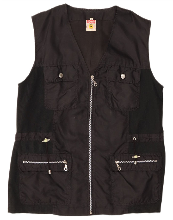 CLOCK HOUSE Gilet pratico da donna IT 42 medio nero