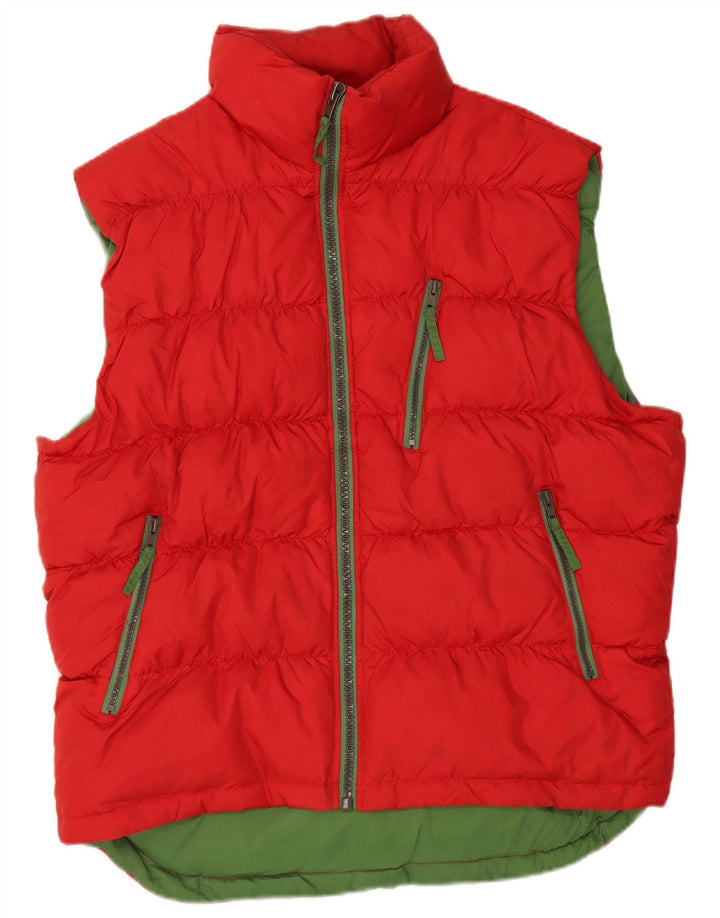 Gilet imbottito da uomo Zara UK 40 grande in nylon rosso