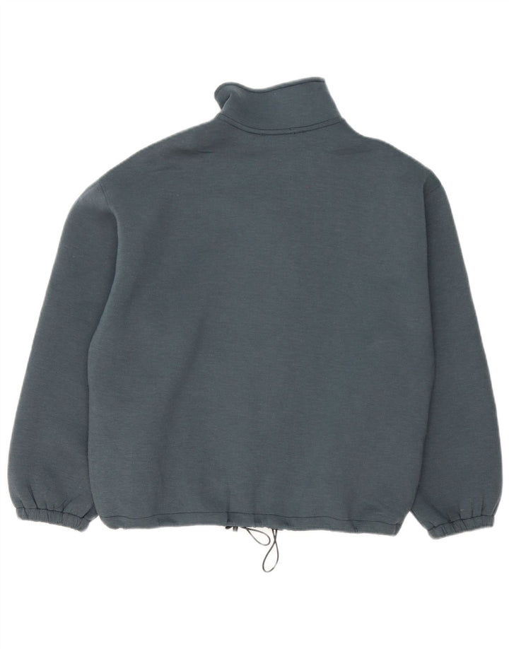 Giacca da ginnastica oversize da donna Zara UK 10 piccola blu poliestere