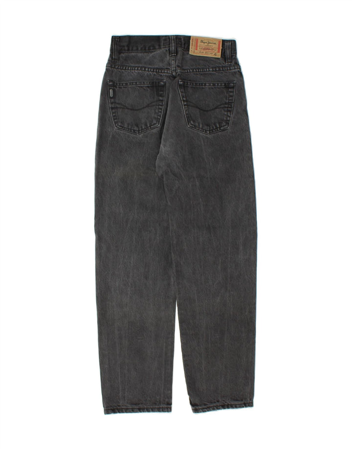 PEPE JEANS Womens Tapered Jeans W24 L27 Black Vintage PEPE Jeans and Second-Hand PEPE Jeans from Messina Hembry 