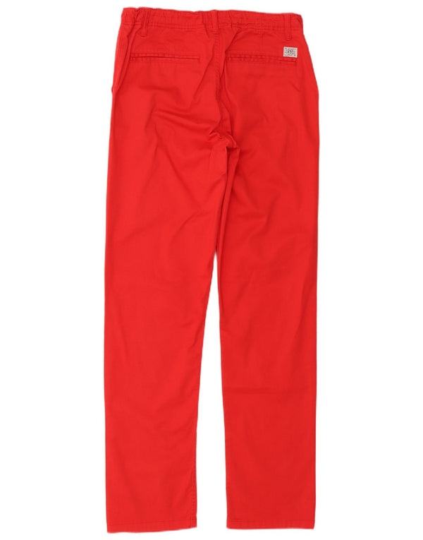 Pantaloni chino slim da ragazzo Tommy Hilfiger 15-16 anni W32 L32 cotone rosso