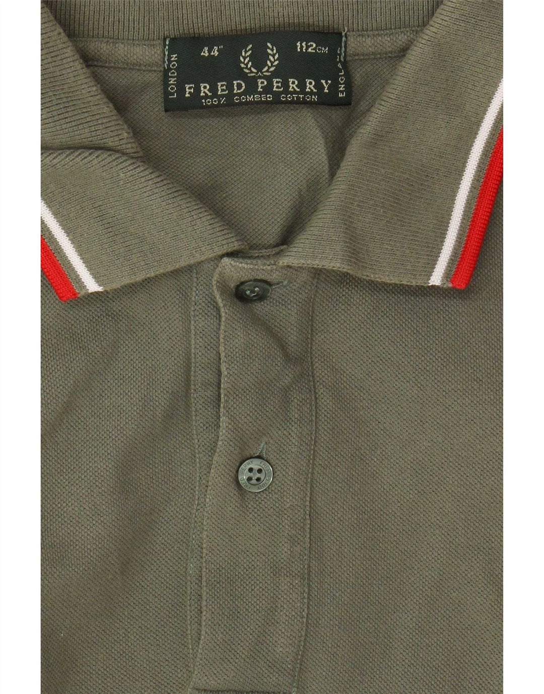 Polo da uomo Fred Perry grande in cotone kaki