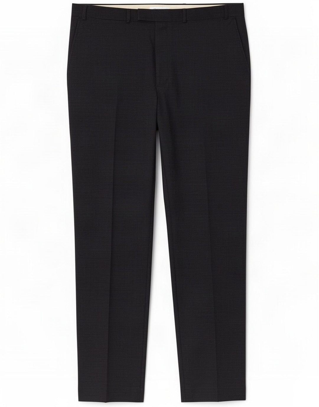 Pantaloni da abito da uomo Marks & Spencer W40 L33 blu navy pied de poule