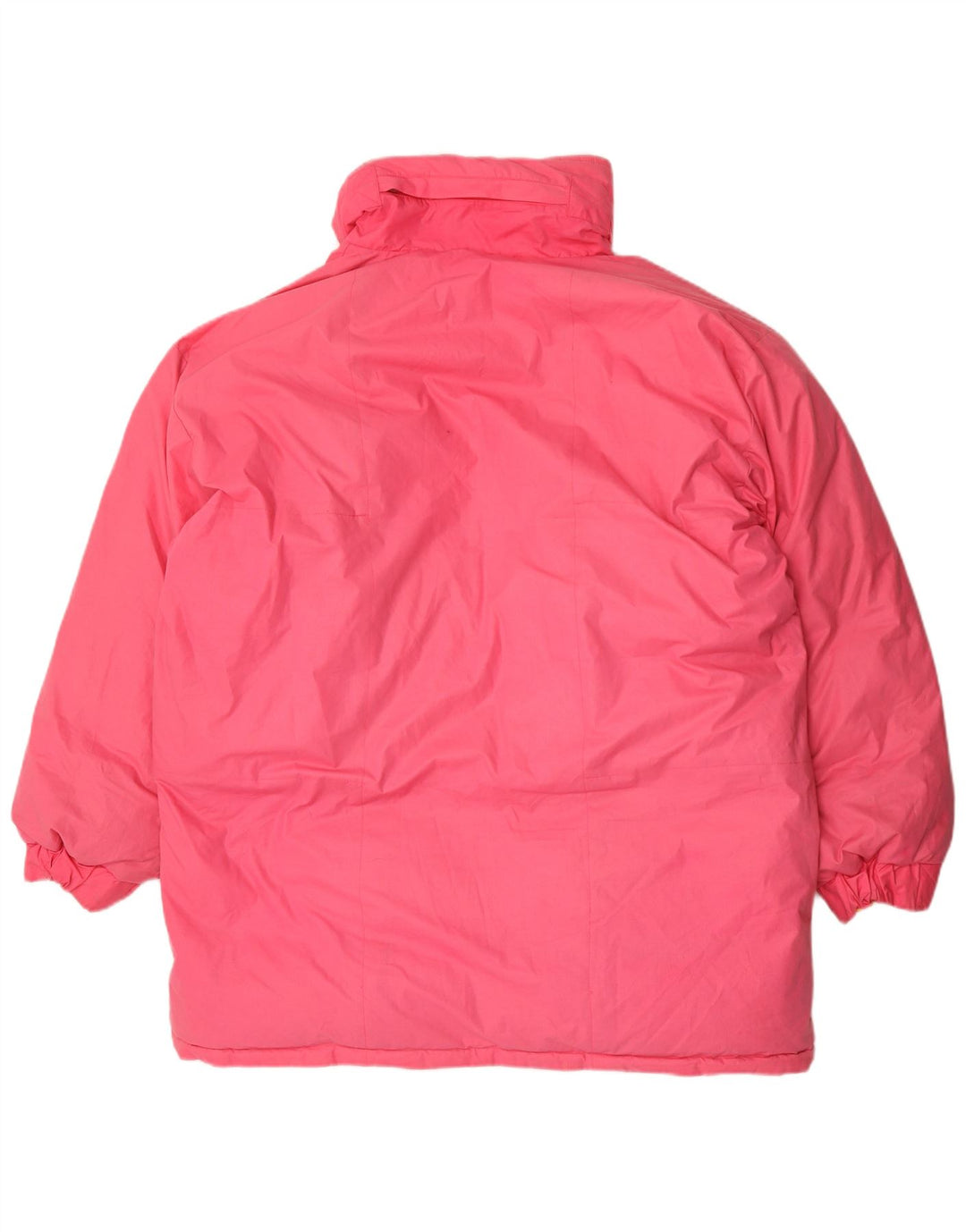 Cappotto imbottito con cappuccio vintage da uomo UK 42 XL poliestere rosa