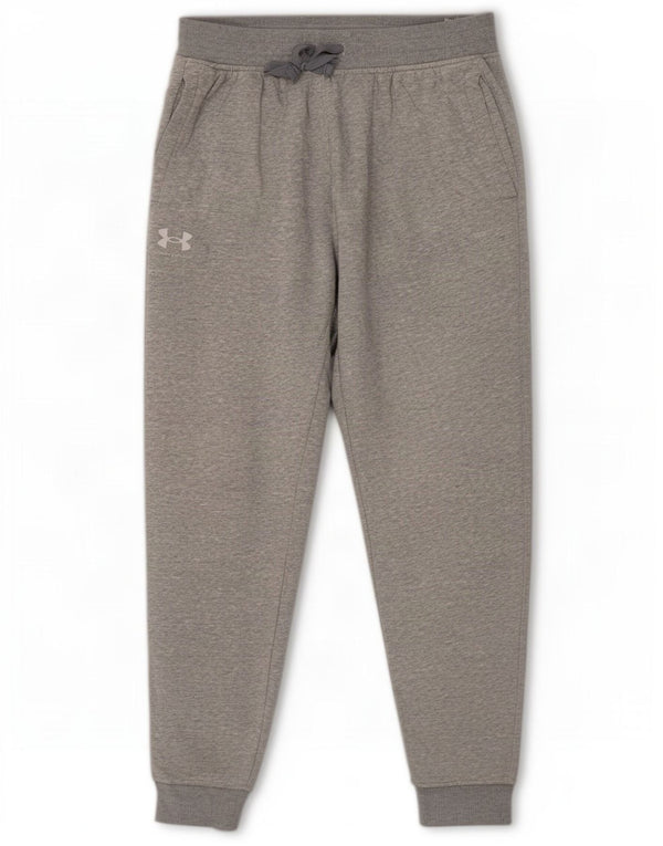 Pantaloni da tuta da uomo larghi Under Armour, pantaloni da jogging, grandi, cotone grigio