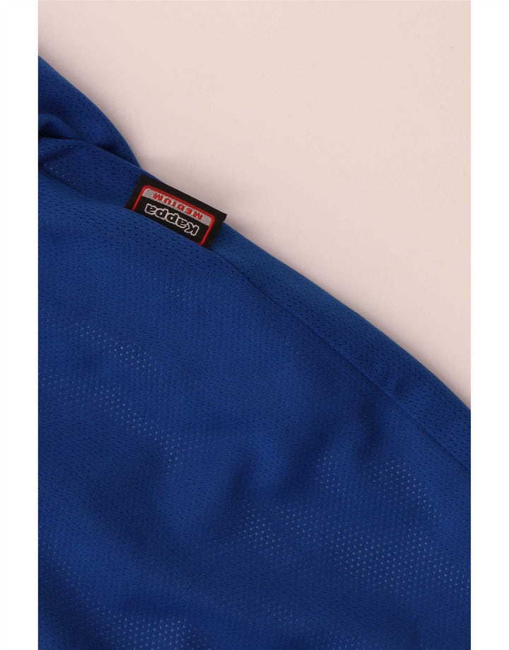Pantaloncini sportivi da uomo Kappa in poliestere color block blu medio