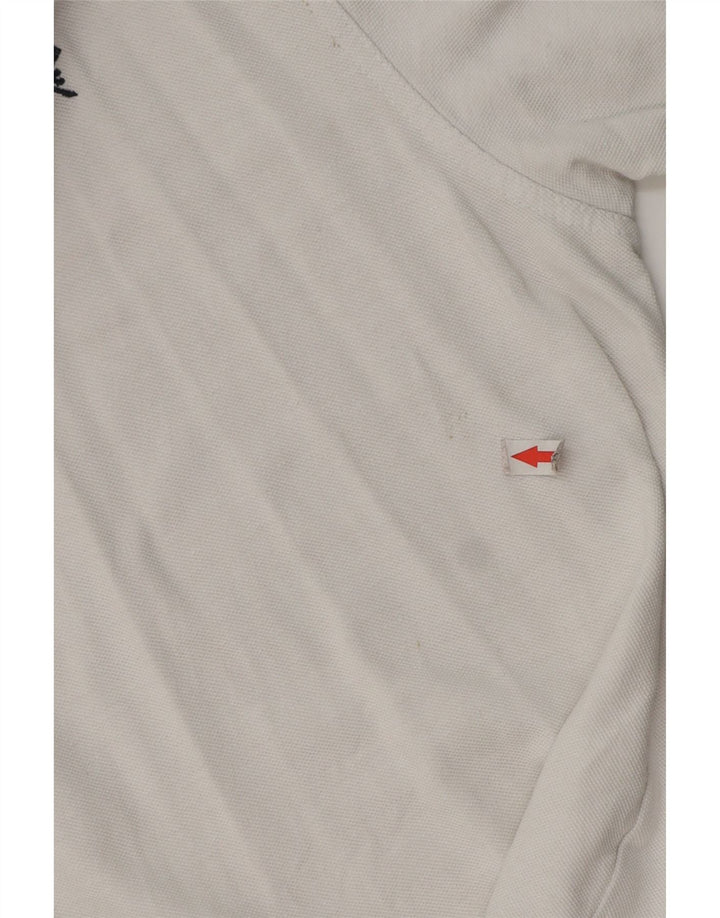 Crew Clothing Polo da uomo grande in cotone bianco