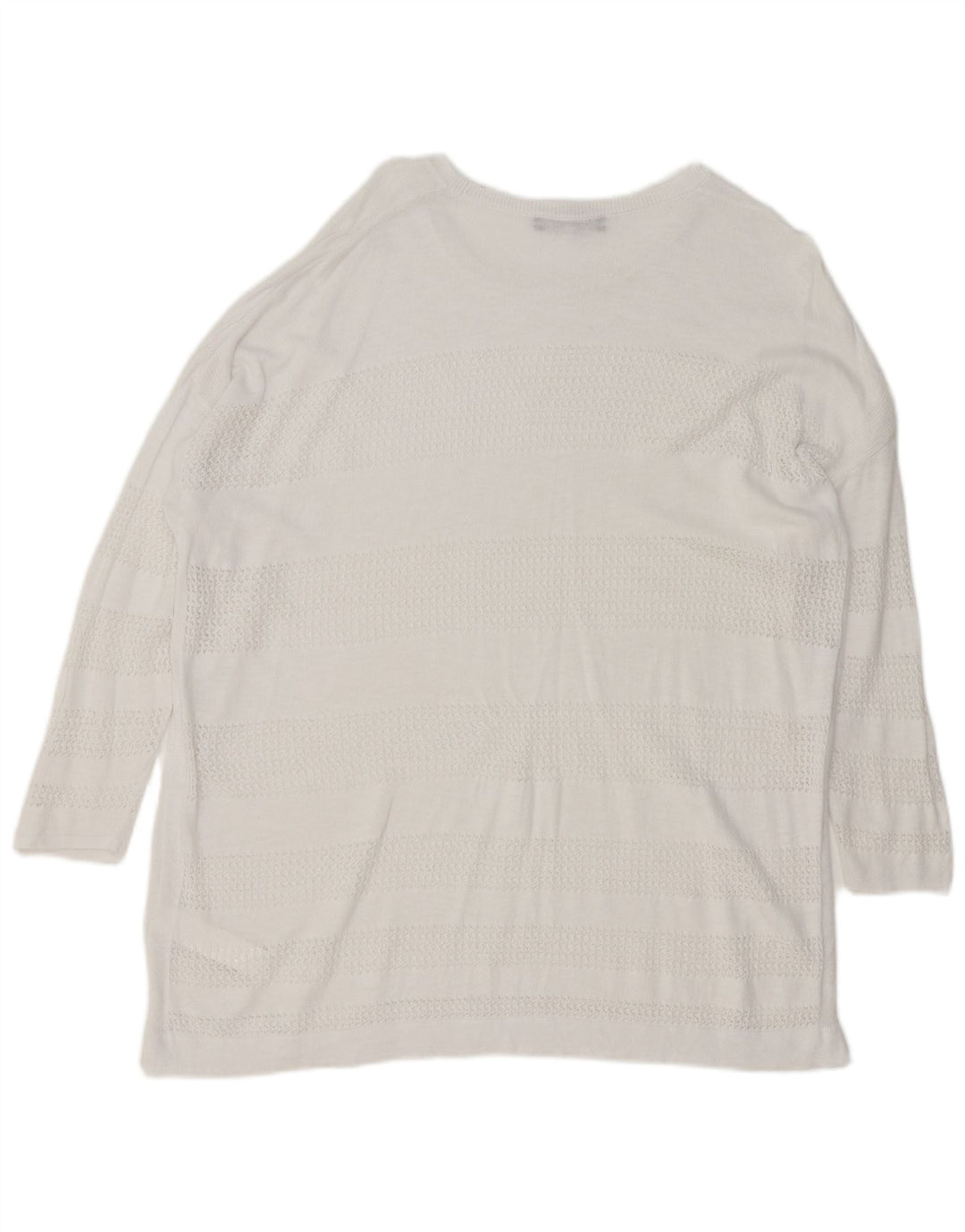 Maglione maglione oversize con scollo a barca da donna Marks & Spencer UK 18 XL Bianco
