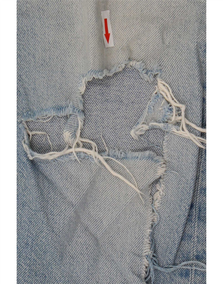 Jeans ritagliati effetto consumato da donna Reiss W29 L26 cotone blu