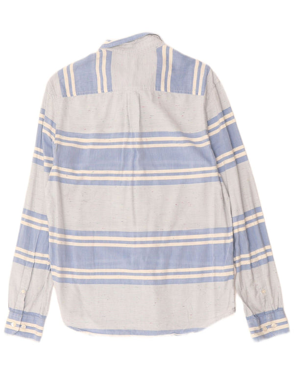 PENGUIN Camicia da uomo slim fit Heritage in cotone a righe blu medio